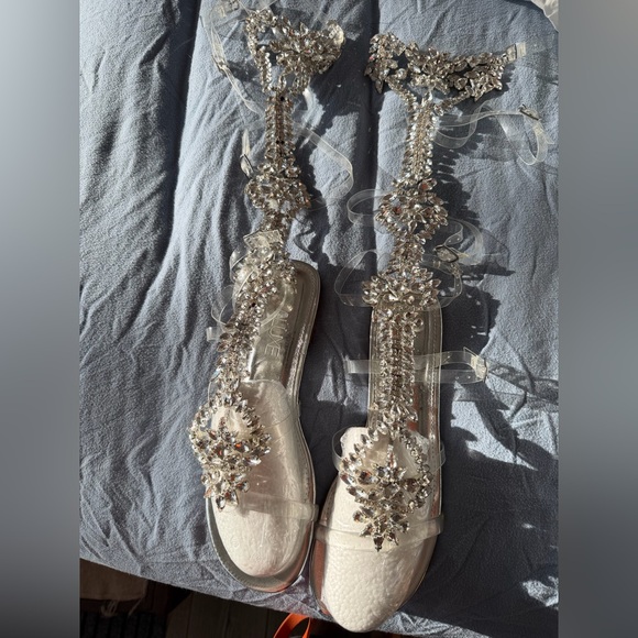 Fashion Nova Crystal Embellished Sandals - Picture 5 of 10